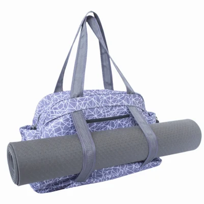 Sac fourre-tout de grande capacité et multi-usages pour tapis de yoga avec bandoulière réglable