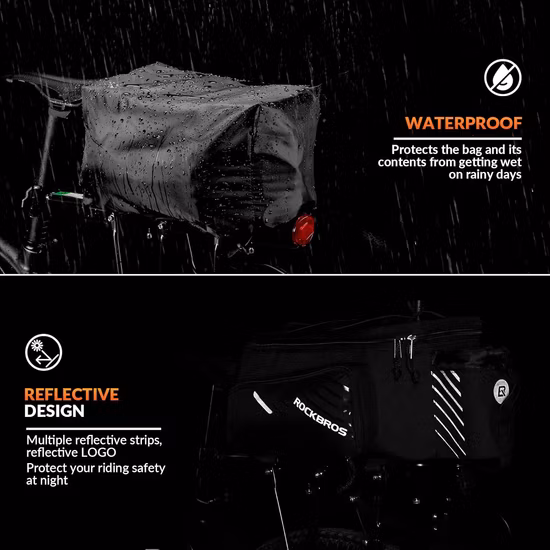 Sacoche de vélo Sacoches de vélo Porte-bagages étanches Porte-bagages de siège arrière Pack